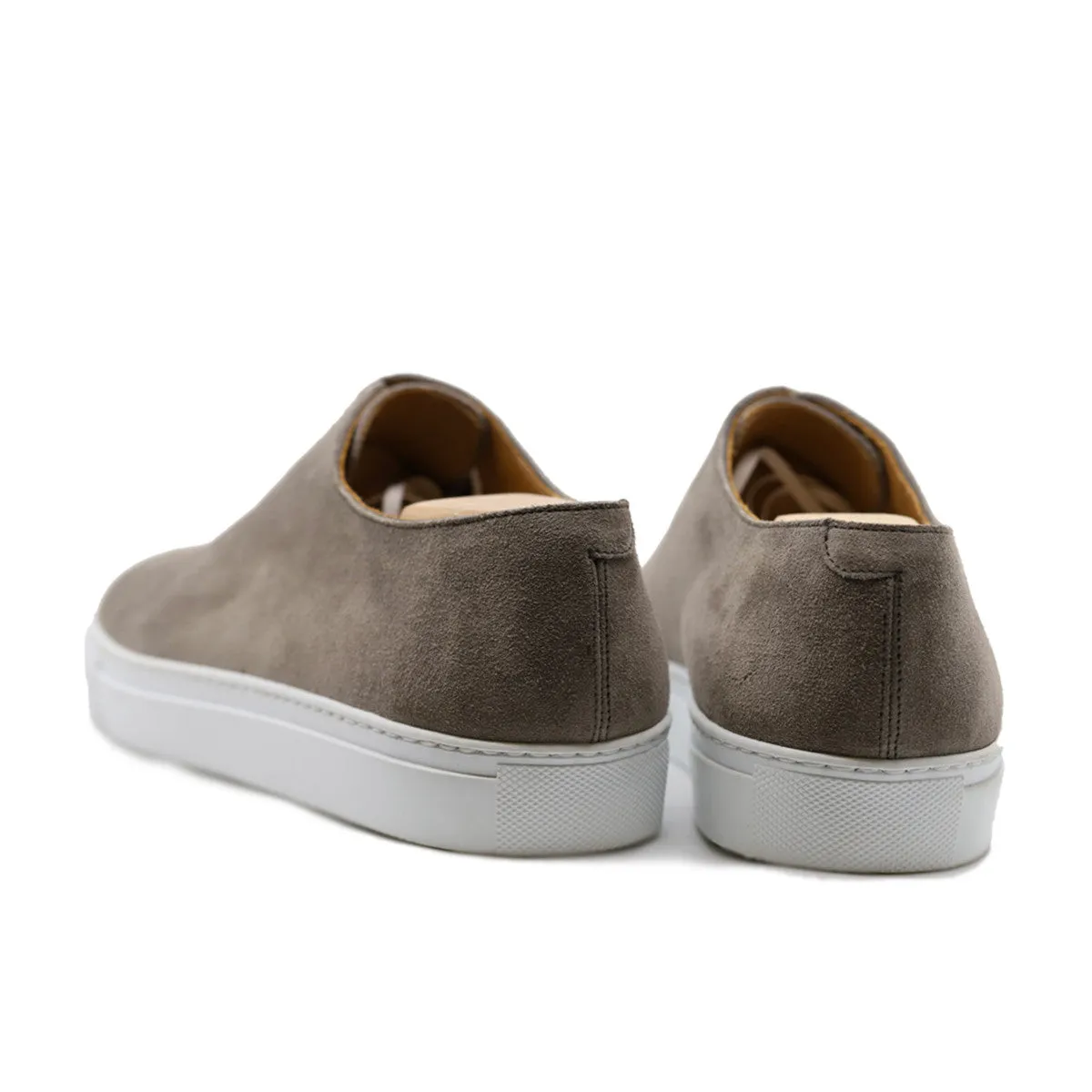 Grey Suede Ferrol Whole Cut Sneakers sold by Costoso Italiano product image thumbnail 3