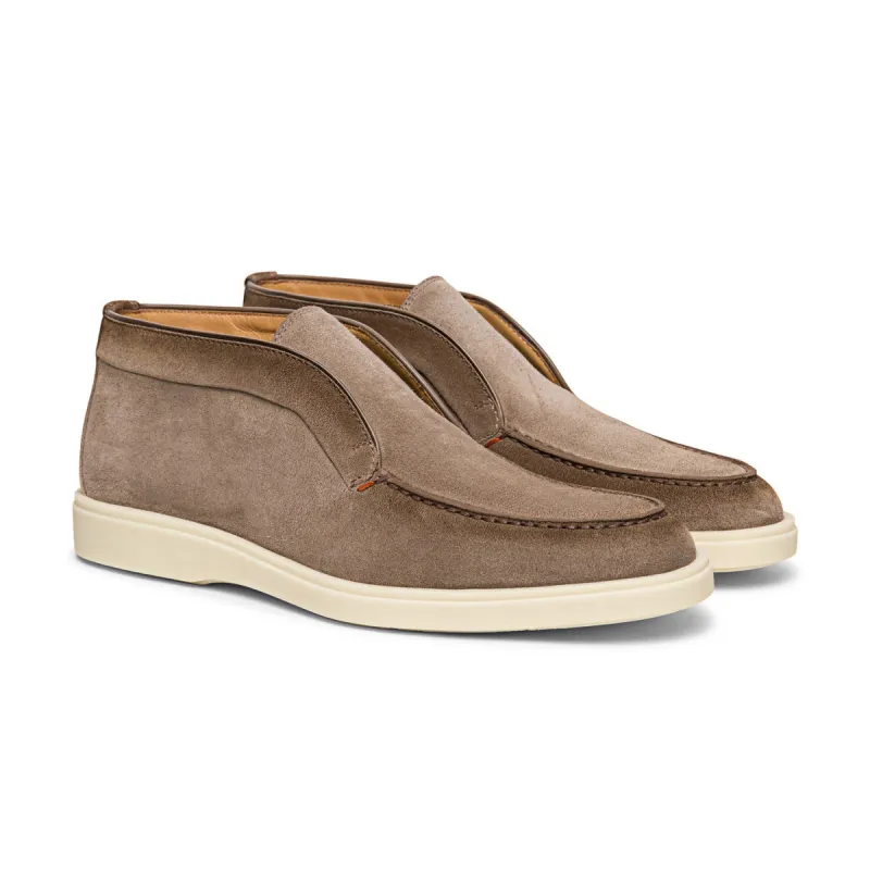 Grey Suede Ariadne City Half Boots - AW24 sold by Costoso Italiano