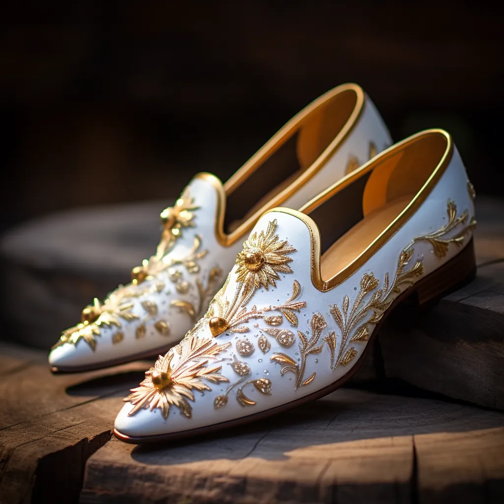 White Velvet Hand Work Zardozi Peshawari Loafers | Wedding Shoes for Groom | Shoes for Haldi Mehendi Sangeet - Wedding Essentials sold by Costoso Italiano