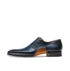 Height Increasing Navy Blue Leather Cobar Oxfords Shoes sold by Costoso Italiano