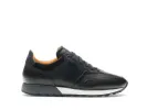 Height Increasing Black Leather Nausori Lace Up Running Sneaker Shoes sold by Costoso Italiano
