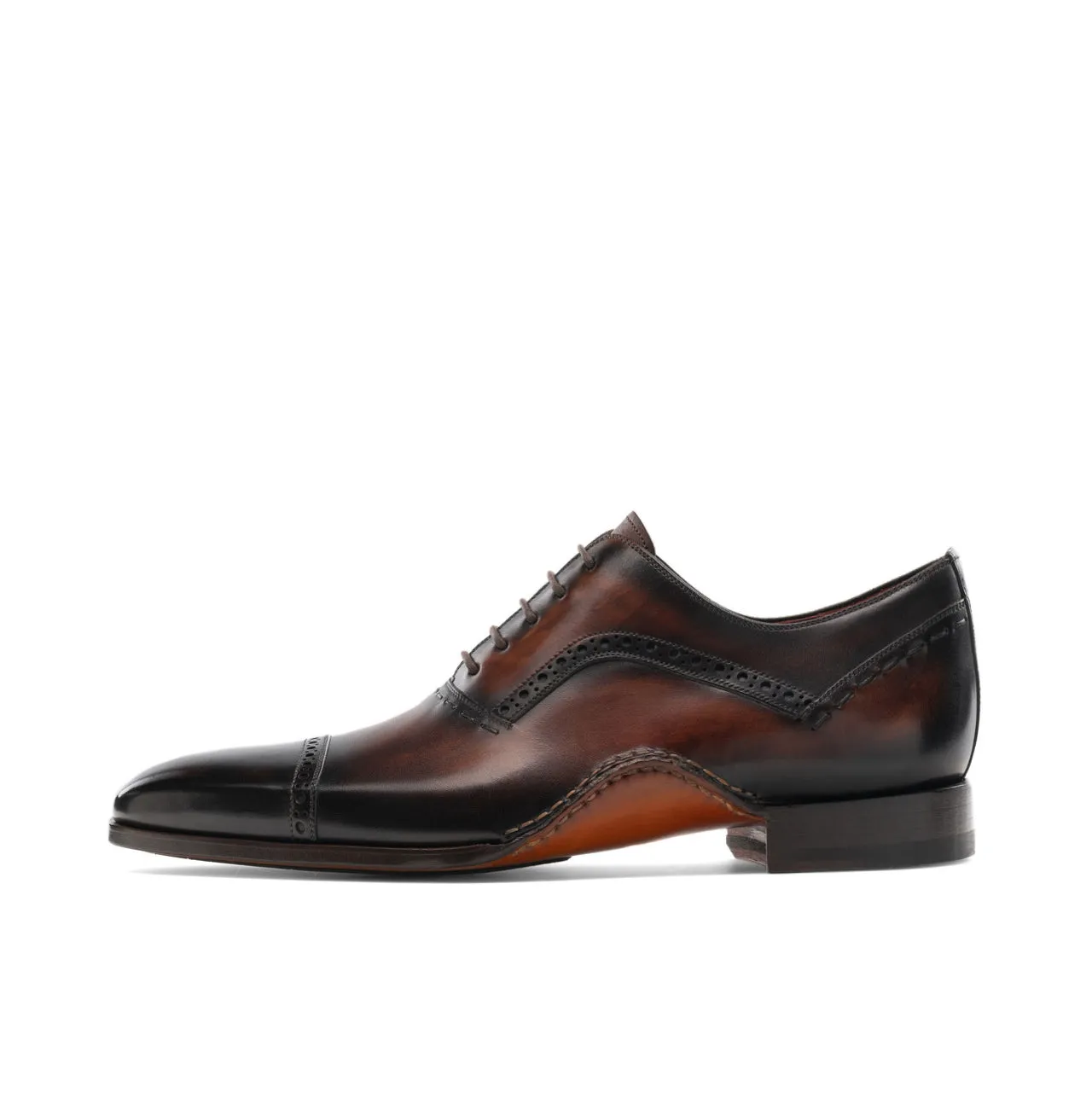 Height Increasing Brown Leather Bega Oxfords Shoes sold by Costoso Italiano product image thumbnail 3