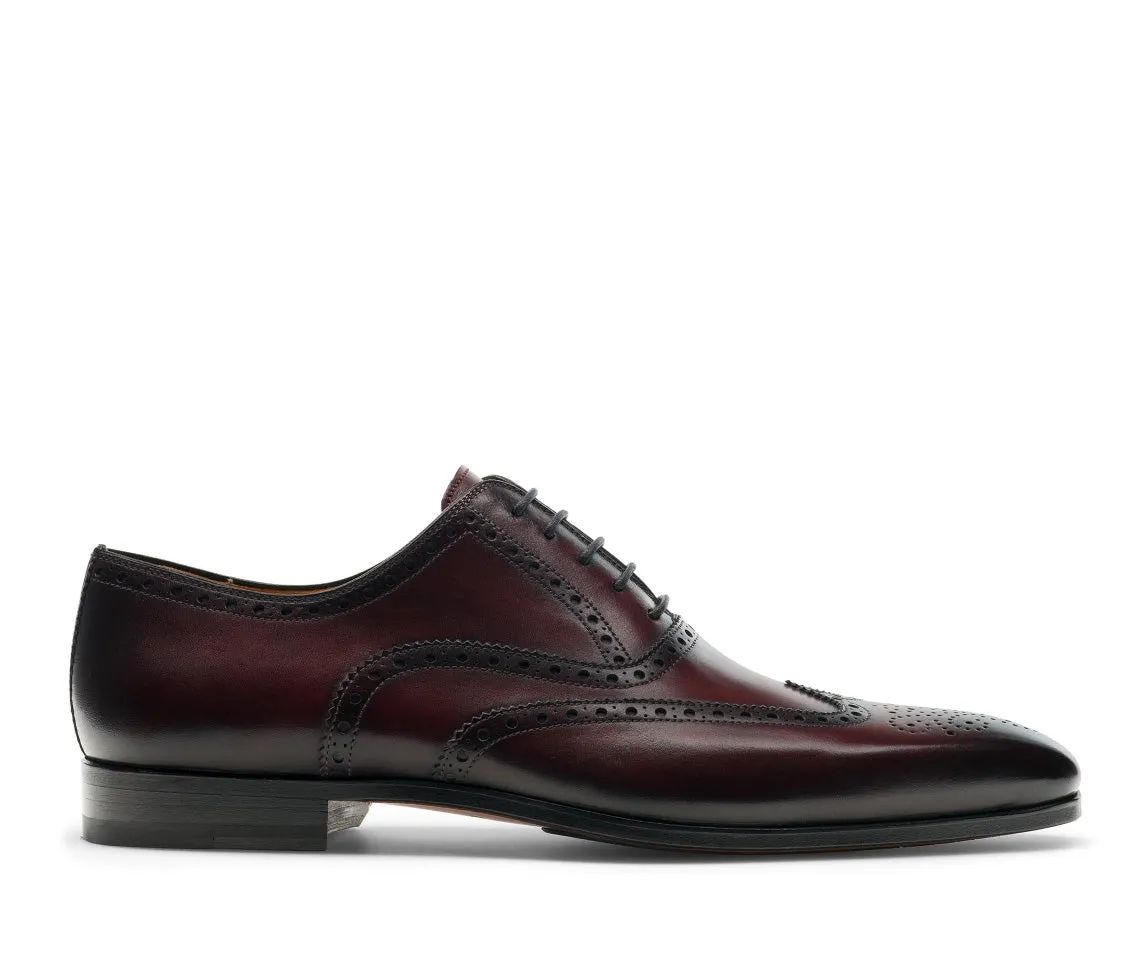 Brown Leather Corvin Brogue Wingtip Oxfords - Formal Shoes - AW24 sold by Costoso Italiano product image thumbnail 2