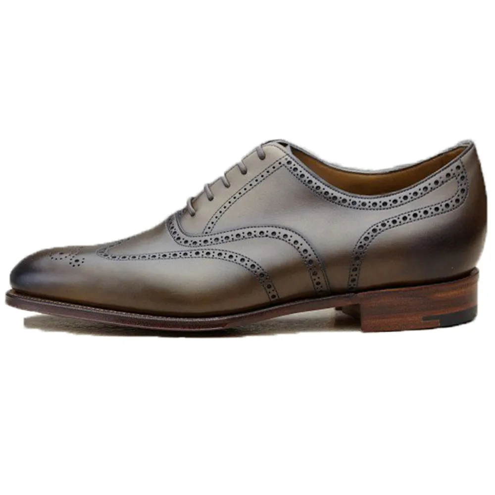 Height Increasing Olive Green Leather Wealden Oxfords sold by Costoso Italiano product image thumbnail 2