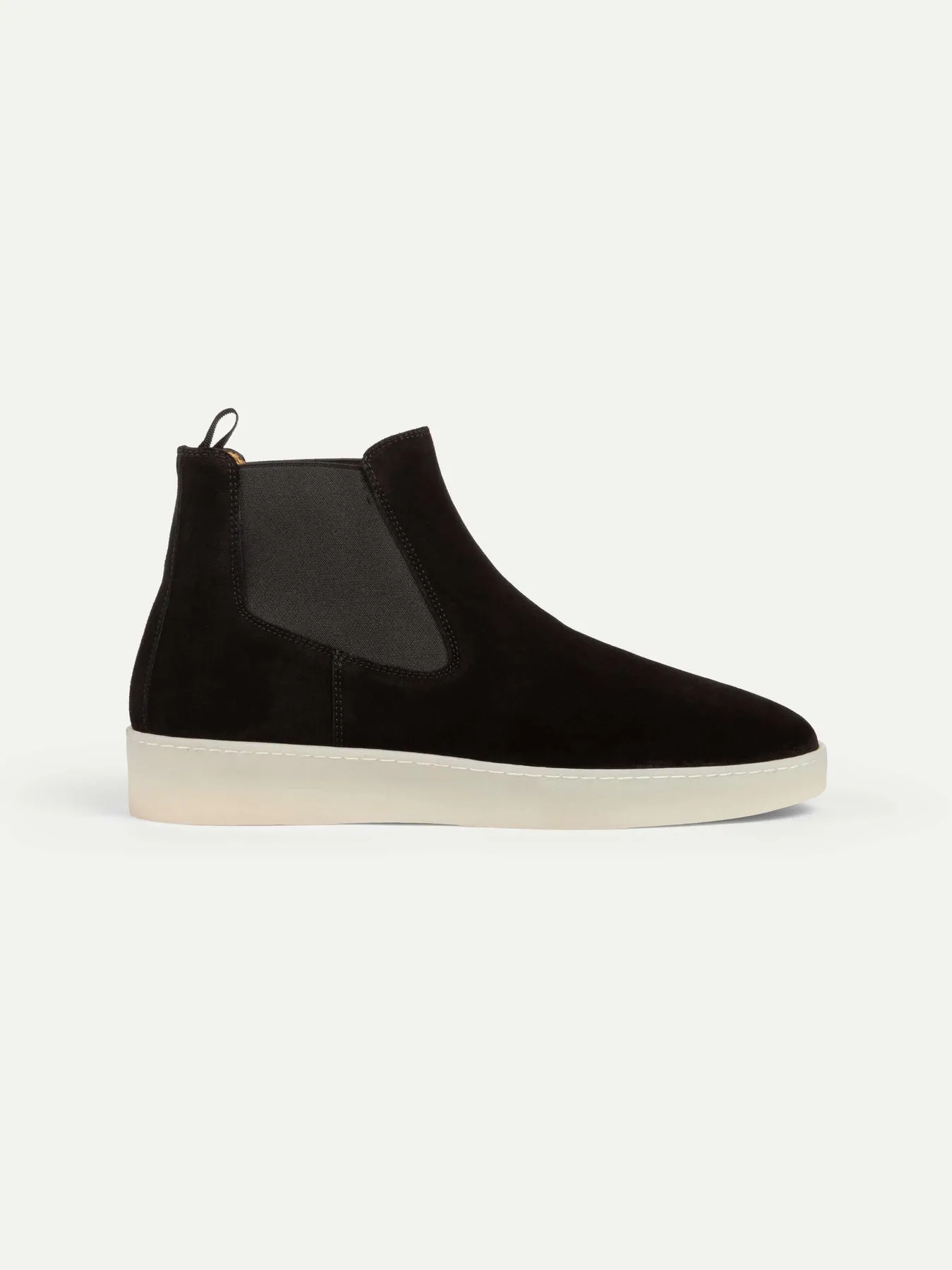 Black Suede Caleros Chelsea Boots with White Sole - Summer 2024 Collection sold by Costoso Italiano product image thumbnail 2