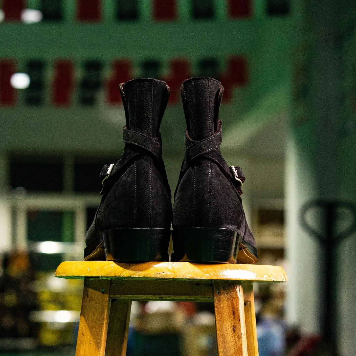 Black Suede Leather Frosty Slip On Jodhpur Boots - Summer 2024 Collection sold by Costoso Italiano product image thumbnail 4