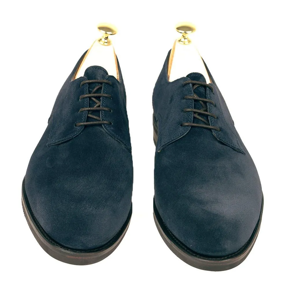 Flat Feet Shoes - Navy Blue Suede Holstein Derby Shoes with Arch Support sold by Costoso Italiano product image thumbnail 3
