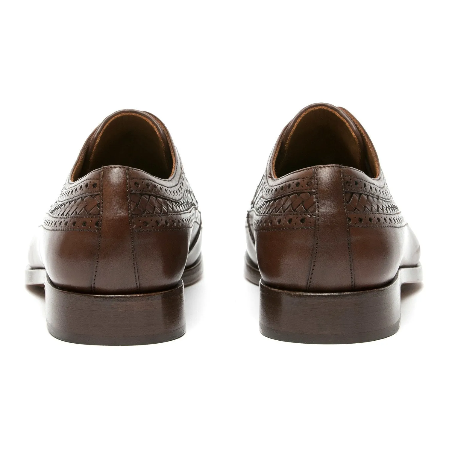Flat Feet Shoes - Brown Leather Norwood Brogue Derby Shoes with Arch Support sold by Costoso Italiano product image thumbnail 2