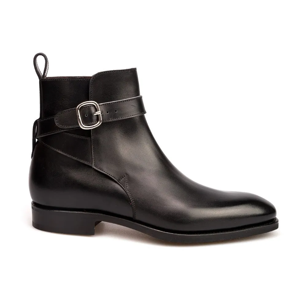 Height Increasing Black Leather Thesus Jodhpur Boots sold by Costoso Italiano product image thumbnail 2