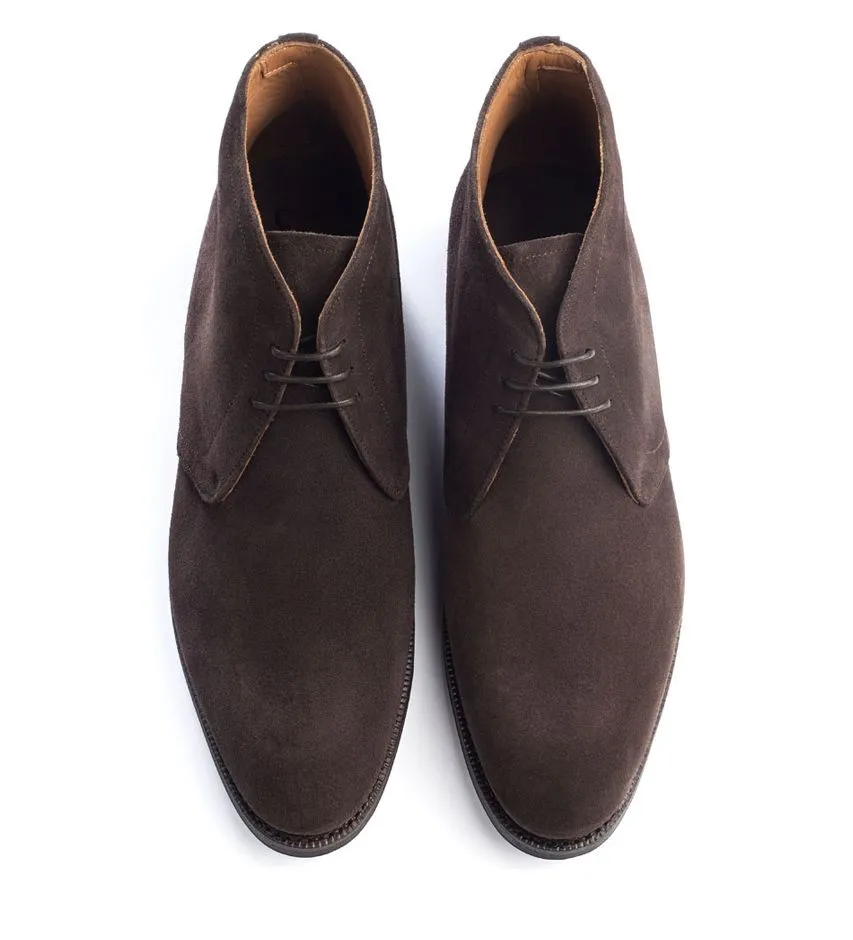 Height Increasing Brown Leather Fenland Lace Up Chukka Boots sold by Costoso Italiano product image thumbnail 2