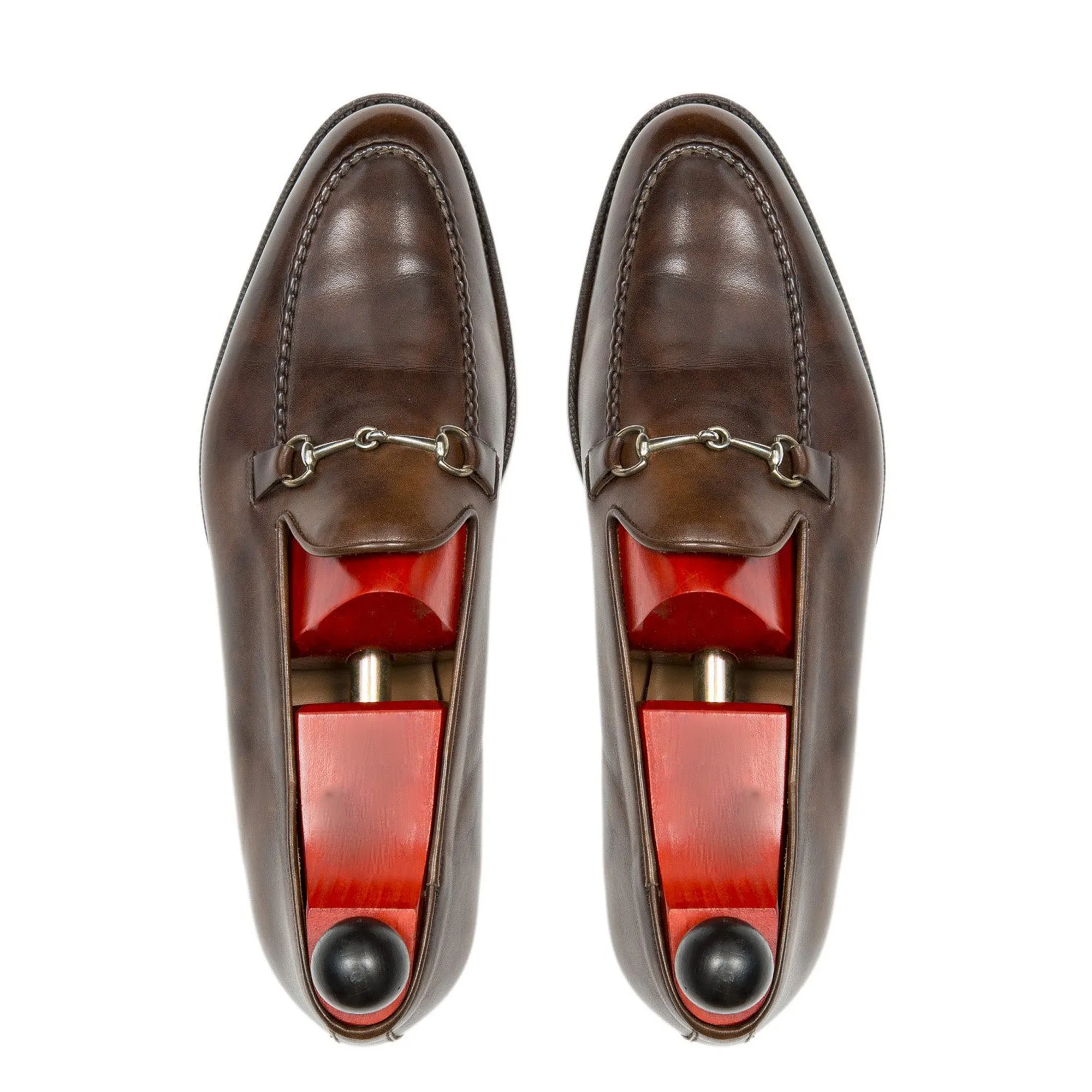 Brown Leather Palmela Horsebit Loafers sold by Costoso Italiano product image thumbnail 4
