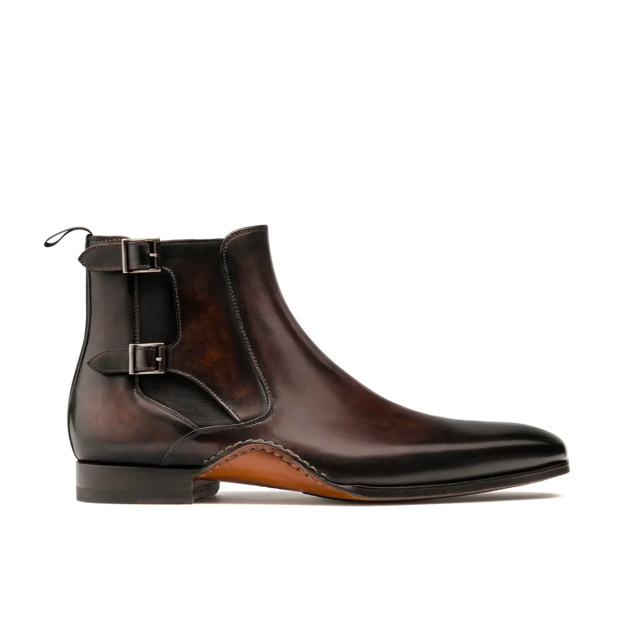 Height Increasing Brown Leather Forster Boots Shoes sold by Costoso Italiano product image thumbnail 2
