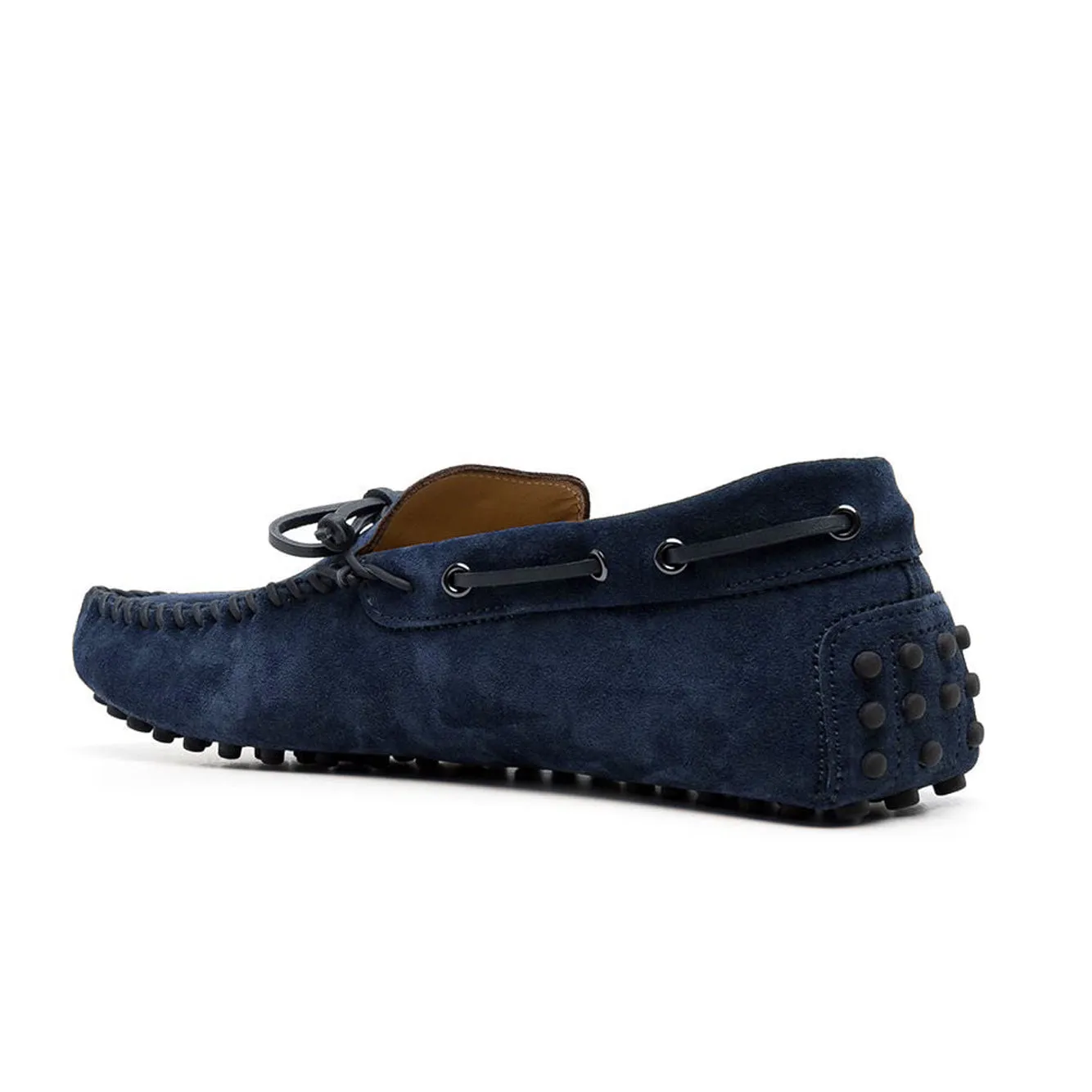 Navy Blue Suede Alcalde Driving Loafers sold by Costoso Italiano product image thumbnail 3