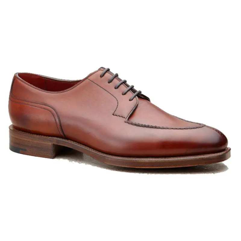 Flat Feet Shoes - Fire Tan Leather Hamlet Derby Shoes with Arch Support sold by Costoso Italiano