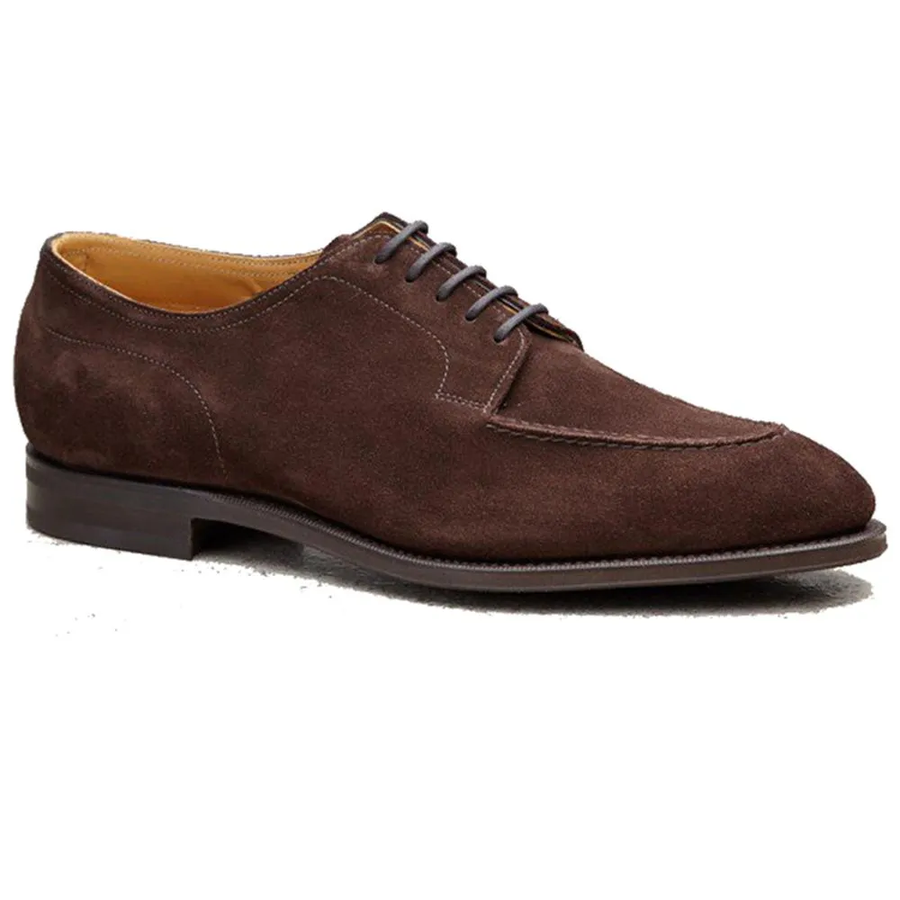 Flat Feet Shoes - Brown Suede Hamlet Derby Shoes with Arch Support sold by Costoso Italiano
