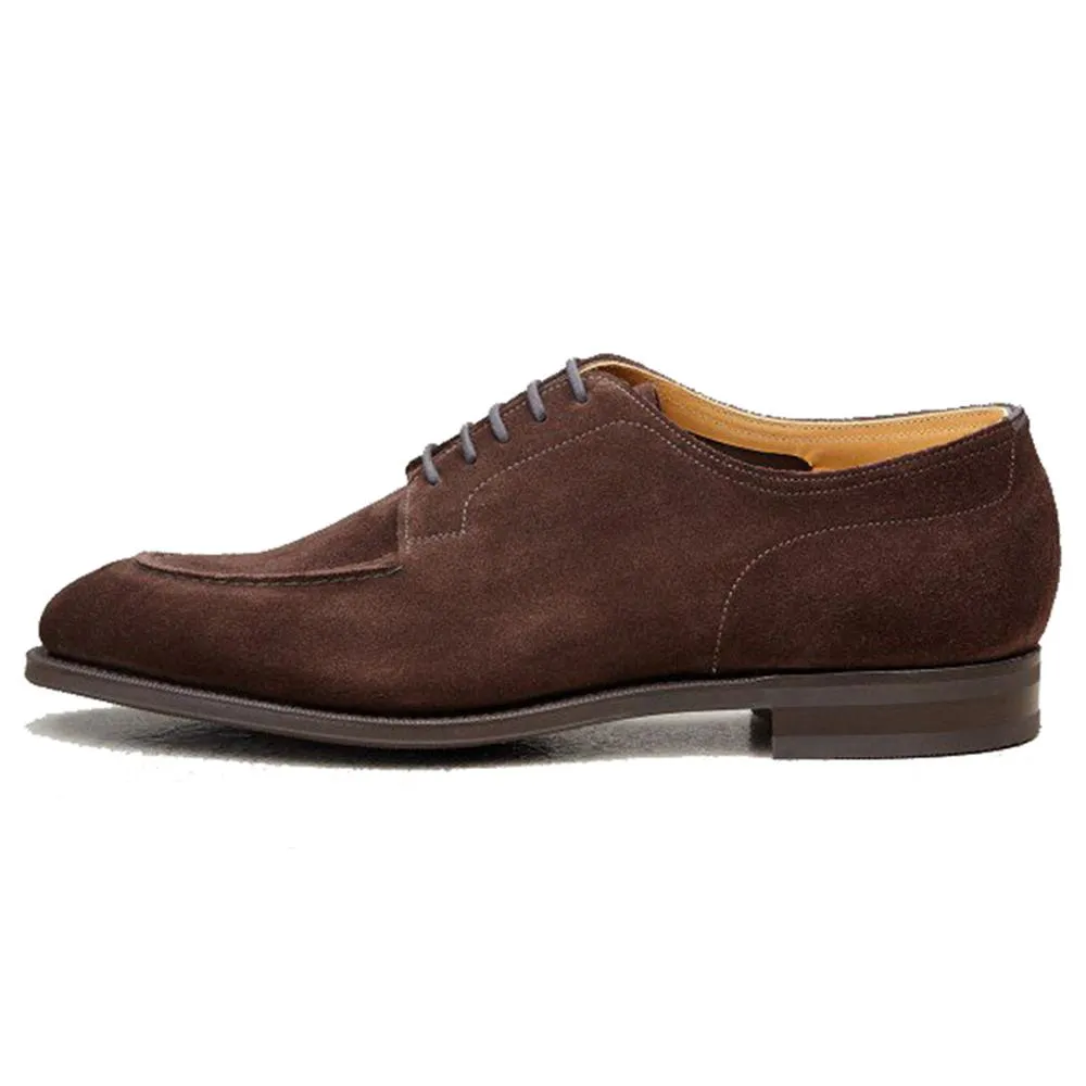 Flat Feet Shoes - Brown Suede Hamlet Derby Shoes with Arch Support sold by Costoso Italiano product image thumbnail 2
