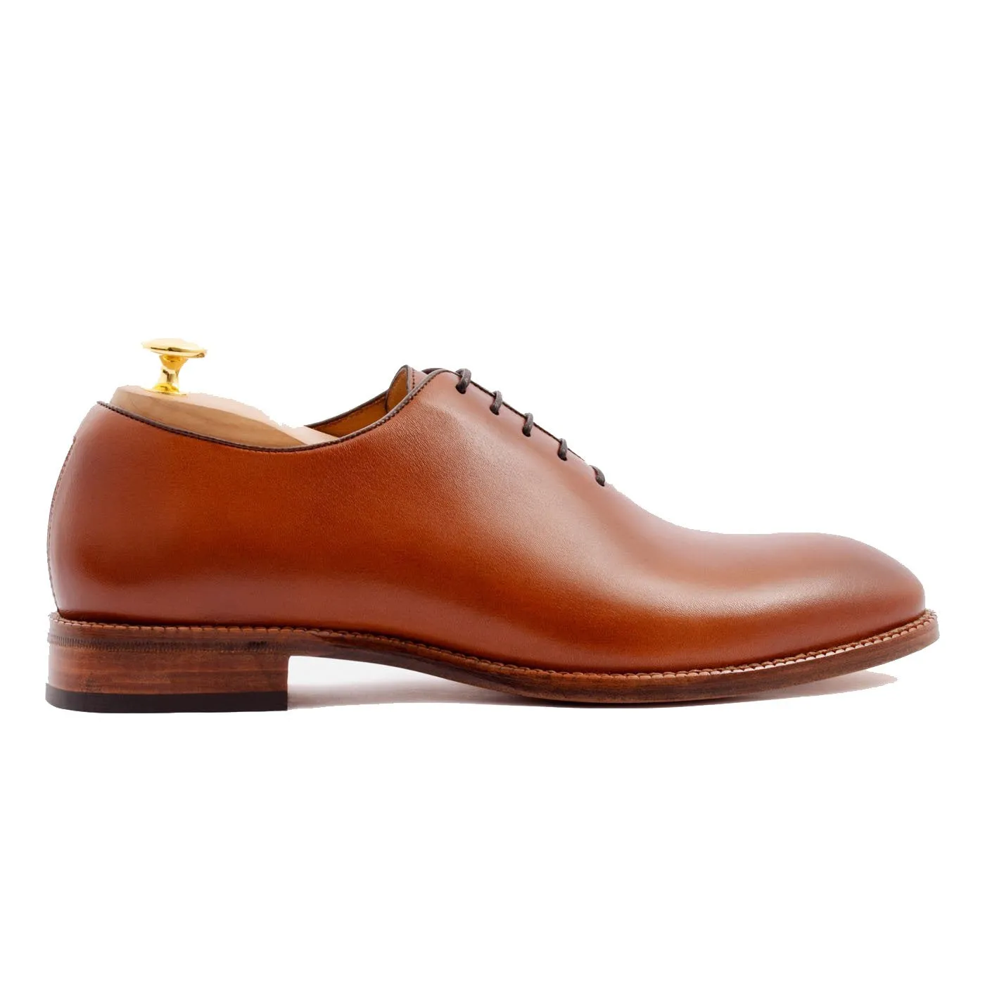 Flat Feet Shoes - Tan Leather Drayton One Cut Oxfords with Arch Support sold by Costoso Italiano product image thumbnail 3