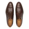 Brown Leather Norwood Brogue Derby Shoes sold by Costoso Italiano