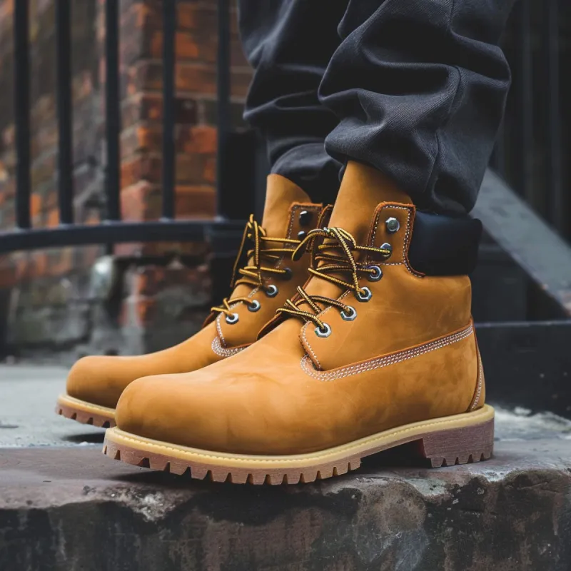 Luxury Edition - Artisian Made Tan Italian Leather Aria Ankle Rugged Lace Up Combat Hiking Boots with Chunky Track Sole sold by Costoso Italiano
