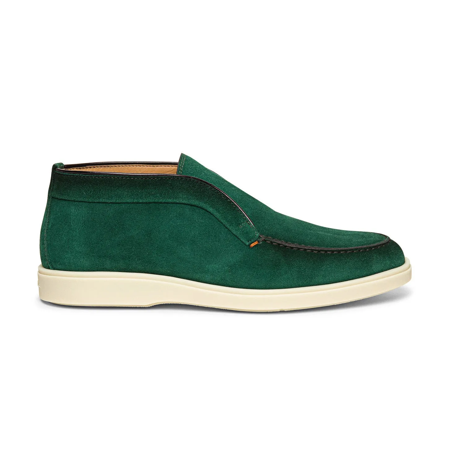 Green Suede Ariadne City Half Boots - AW24 sold by Costoso Italiano