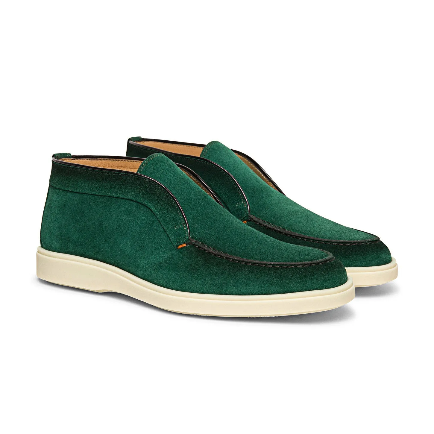 Green Suede Ariadne City Half Boots - AW24 sold by Costoso Italiano product image thumbnail 2
