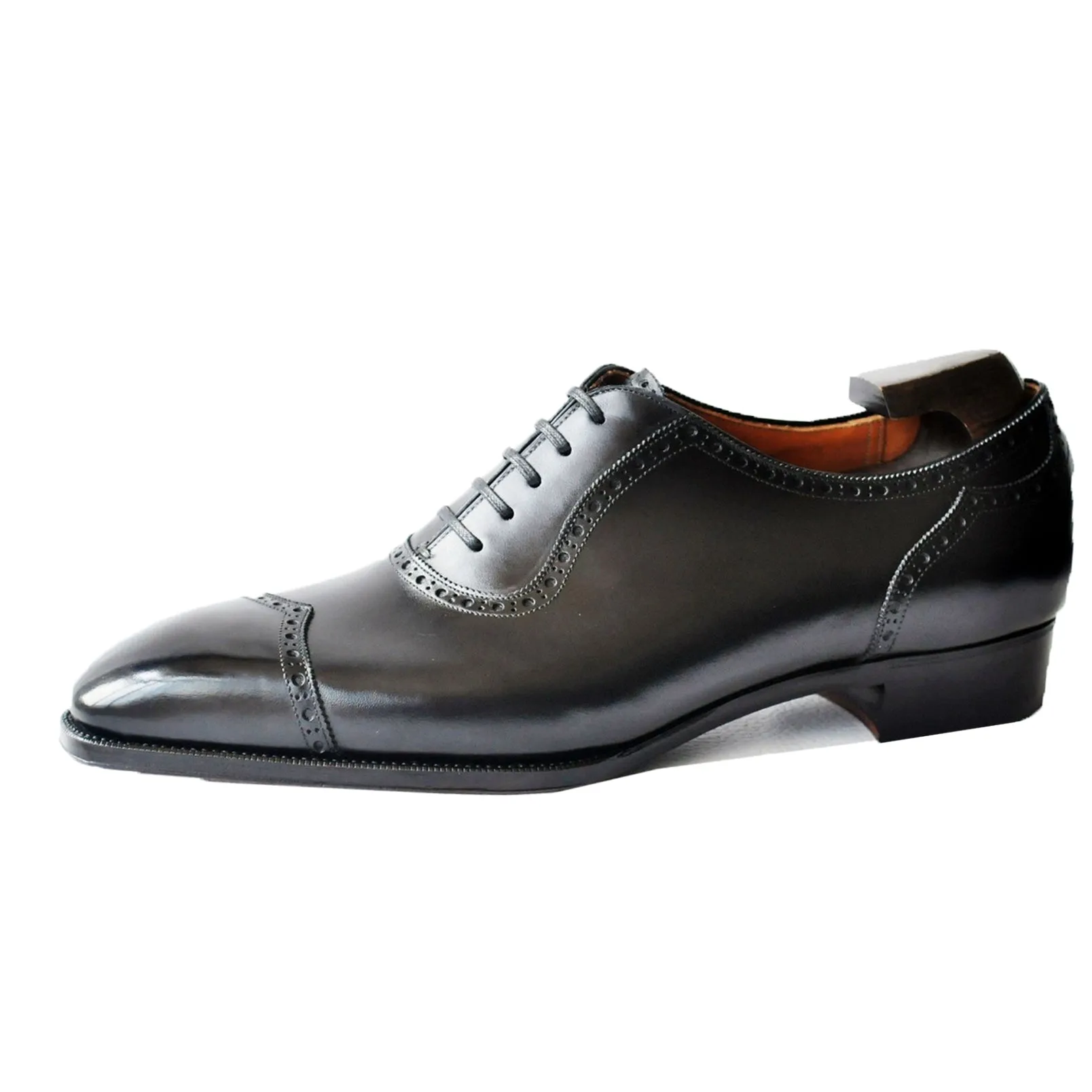 Black Leather Cheshire Oxford Shoes sold by Costoso Italiano product image thumbnail 2