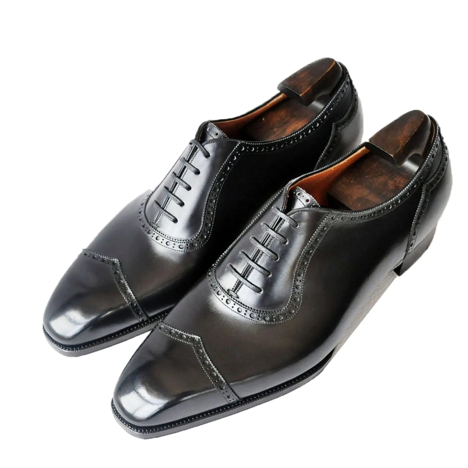 Black Leather Cheshire Oxford Shoes sold by Costoso Italiano product image thumbnail 3
