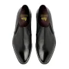 Flat Feet Shoes - Black Leather Worthing Loafers with Arch Support sold by Costoso Italiano