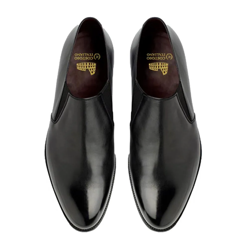 Flat Feet Shoes - Black Leather Worthing Loafers with Arch Support sold by Costoso Italiano product image thumbnail 2