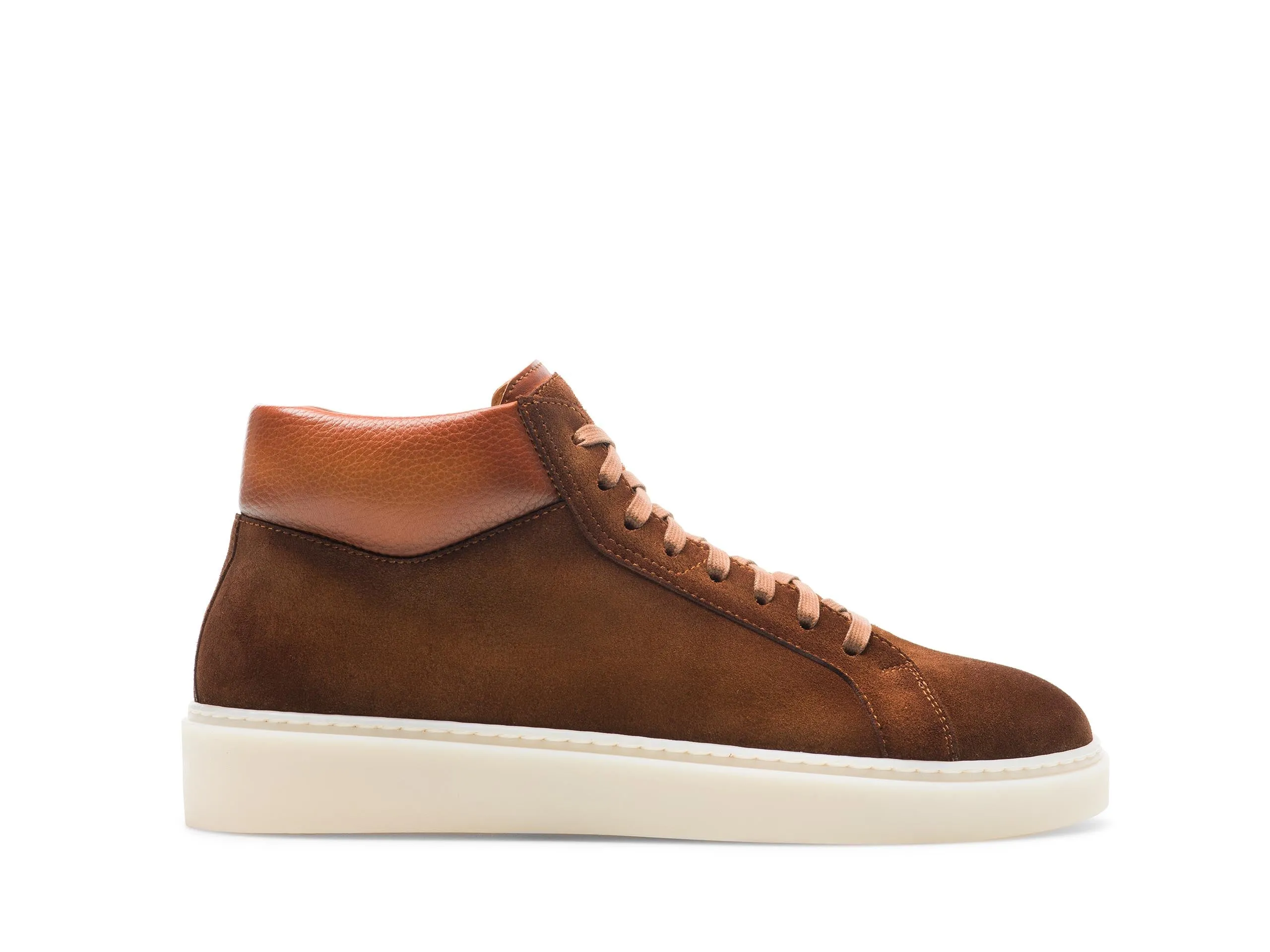 Height Increasing Tan Suede Nadelei High Top Sneaker Boots sold by Costoso Italiano product image thumbnail 3