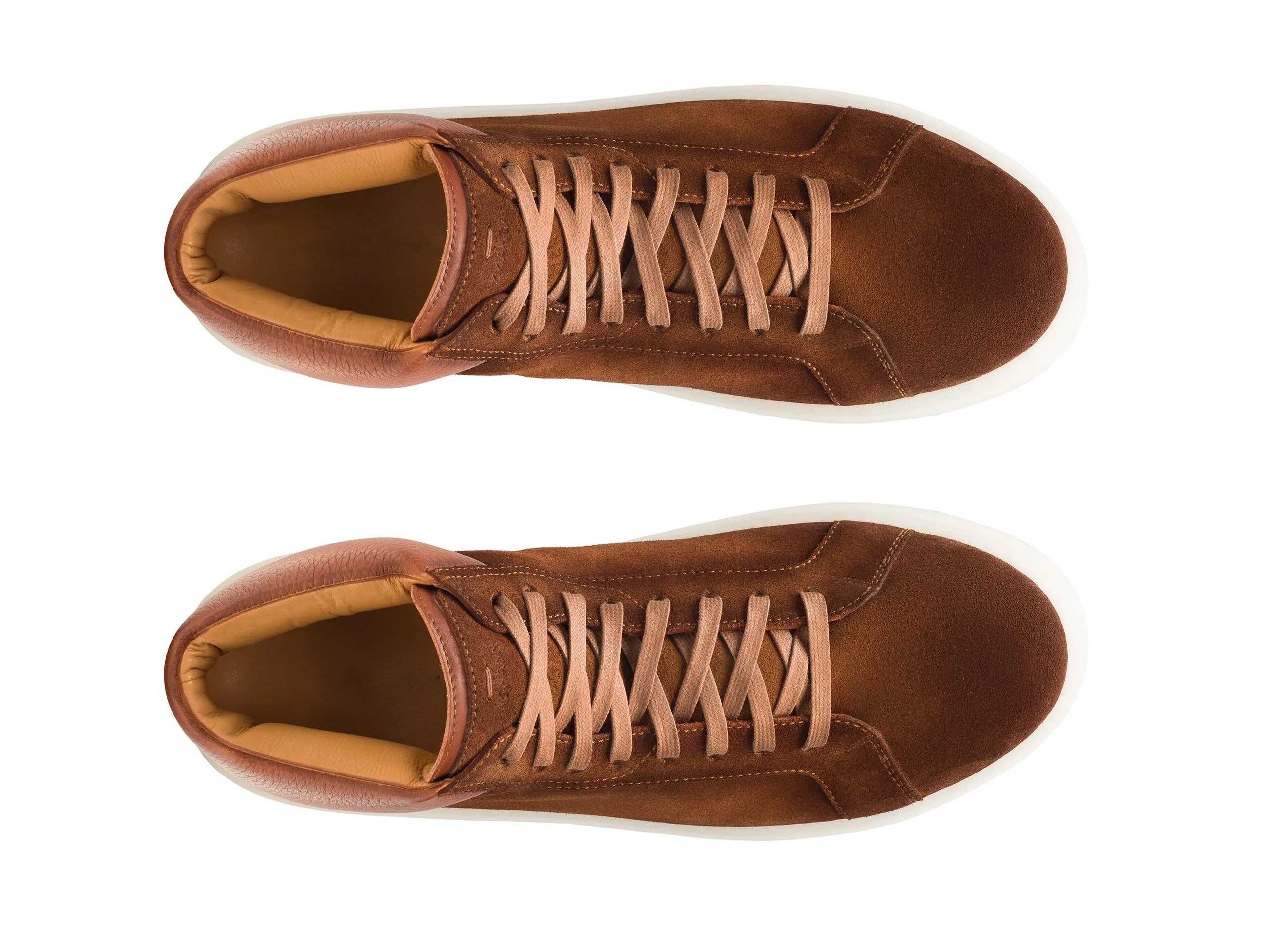 Height Increasing Tan Suede Nadelei High Top Sneaker Boots sold by Costoso Italiano product image thumbnail 4