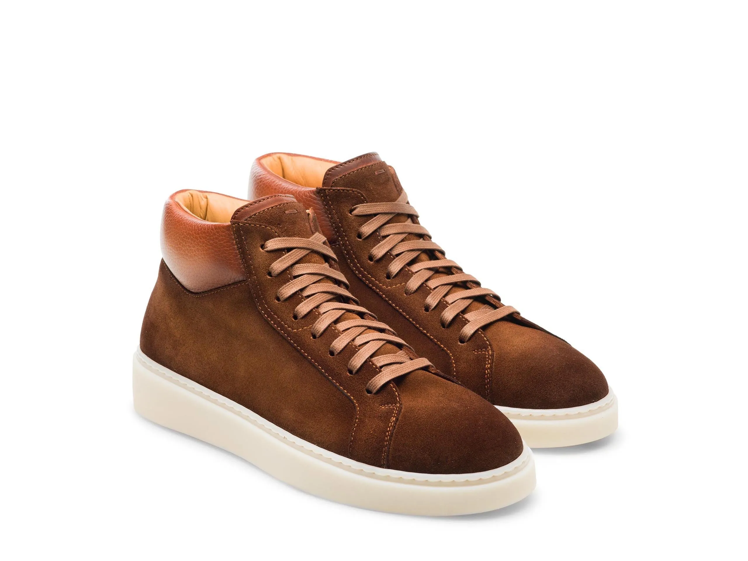 Height Increasing Tan Suede Nadelei High Top Sneaker Boots sold by Costoso Italiano product image thumbnail 2