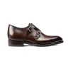 Height Increasing Brown Leather Castle Monk Straps sold by Costoso Italiano