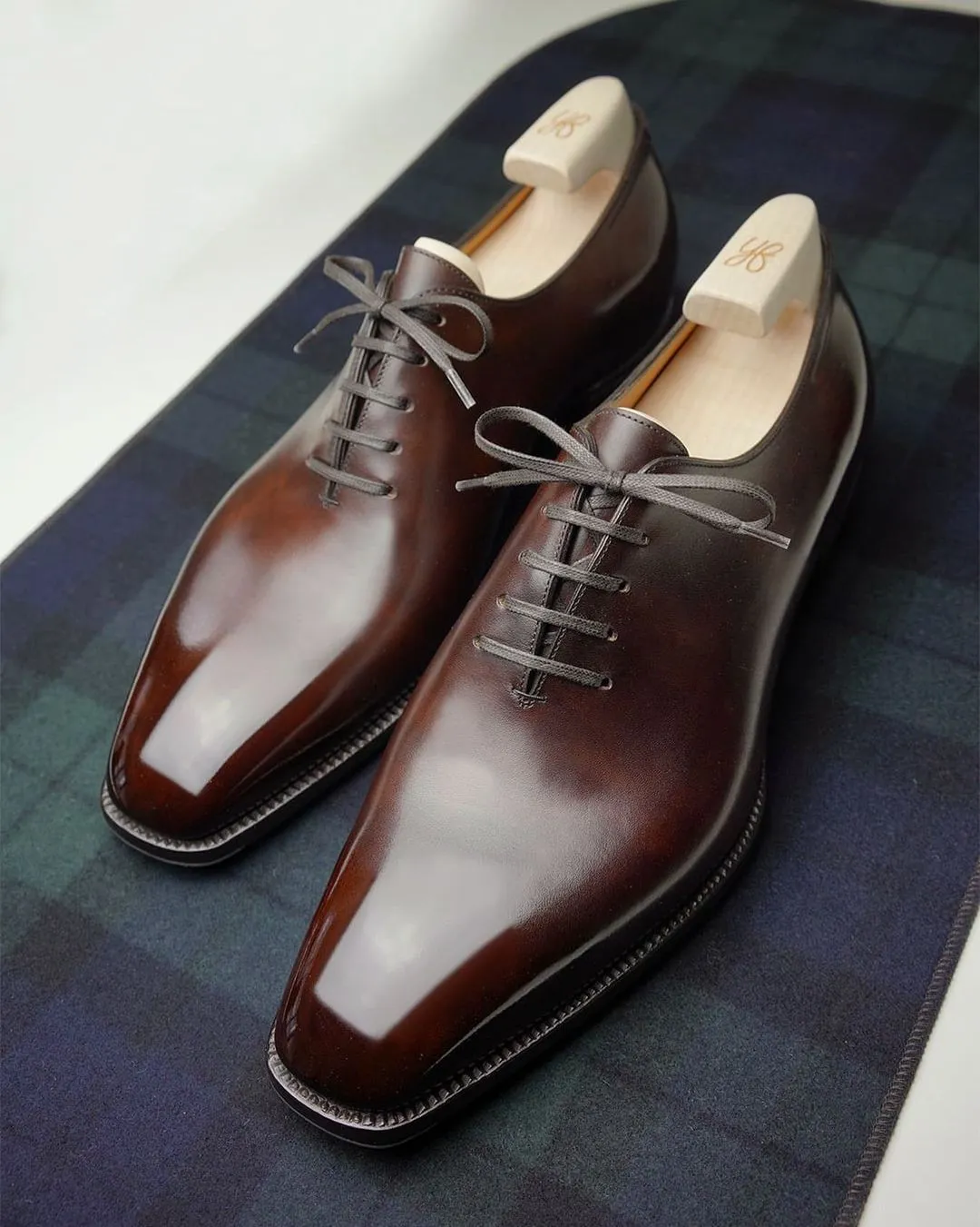 Brown Leather Isabeau Whole Cut Oxfords - Formal Shoes - SS23 sold by Costoso Italiano