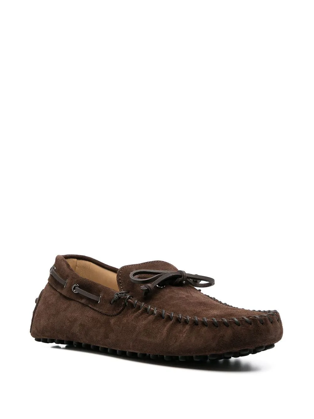 Height Increasing Brown Suede Alcalde Driving Loafers sold by Costoso Italiano product image thumbnail 4