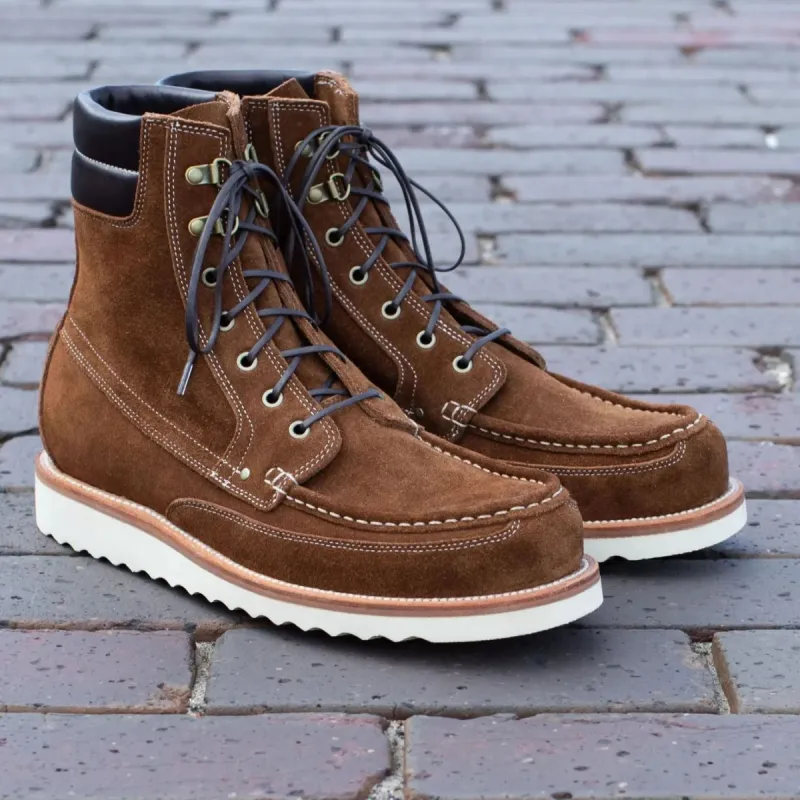 Brown Leather Raven Ridge Hiking and Trekking Boots - SUMMER 2024 COLLECTION sold by Costoso Italiano