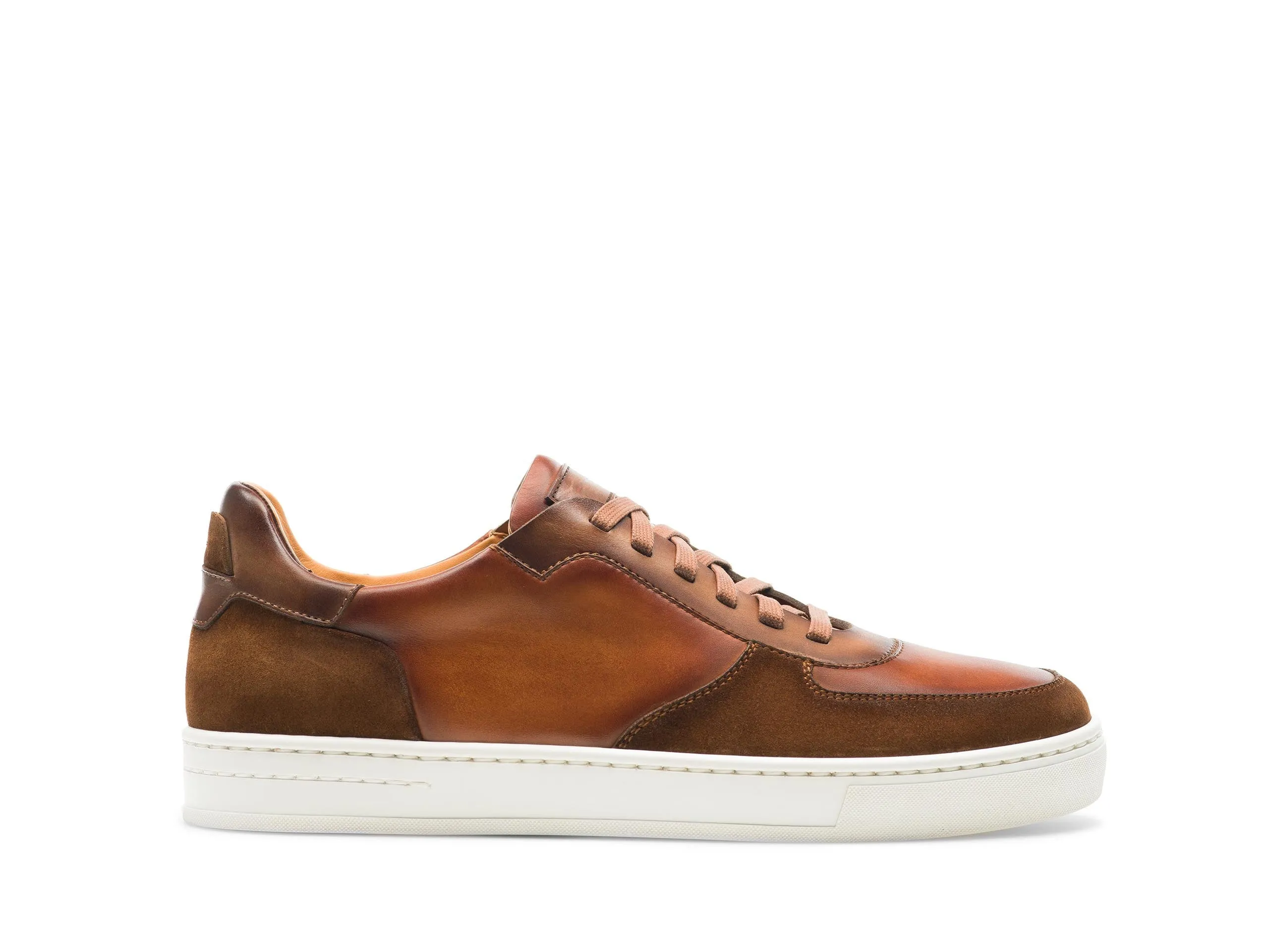 Tan Suede and Leather Nasinu Lace Up Sneakers sold by Costoso Italiano product image thumbnail 2