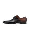 Flat Feet Shoes - Black & Brown Leather Tasmania Oxfords with Arch Support sold by Costoso Italiano