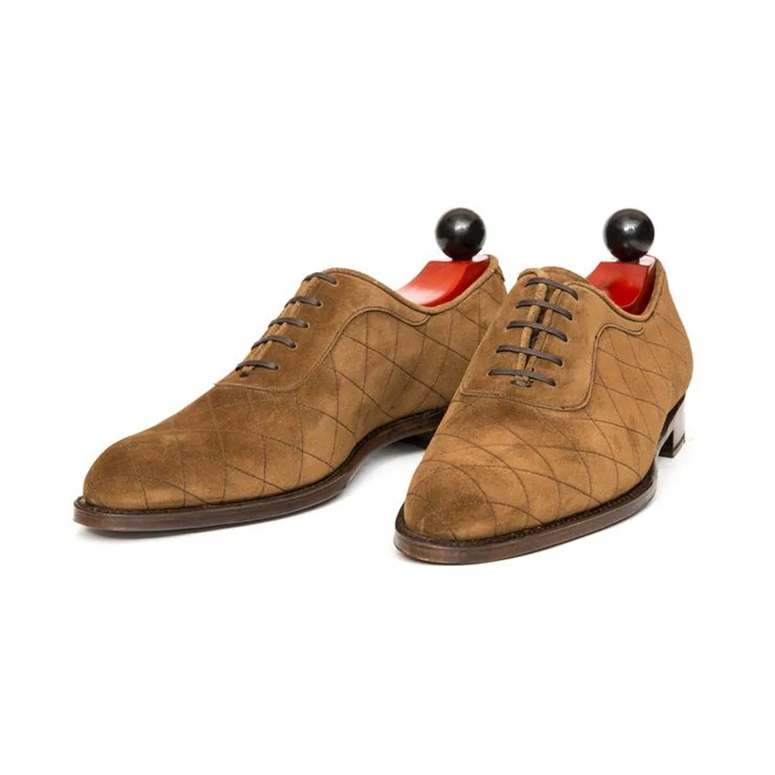 Height Increasing Tan Suede Copnor Oxfords sold by Costoso Italiano product image thumbnail 3