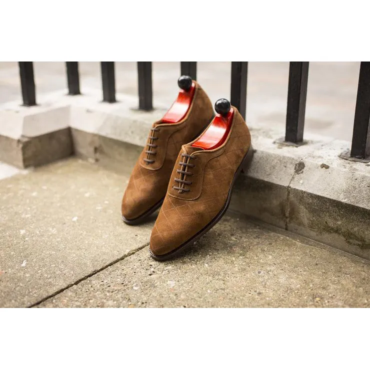 Height Increasing Tan Suede Copnor Oxfords sold by Costoso Italiano product image thumbnail 4