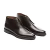 Brown Leather Exeter Lace Up Chukka Boots sold by Costoso Italiano