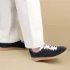 Black Suede Leather Istinto With Rubber Sole Sneakers sold by Costoso Italiano