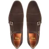 Height Increasing Brown Suede Castle Monk Straps sold by Costoso Italiano