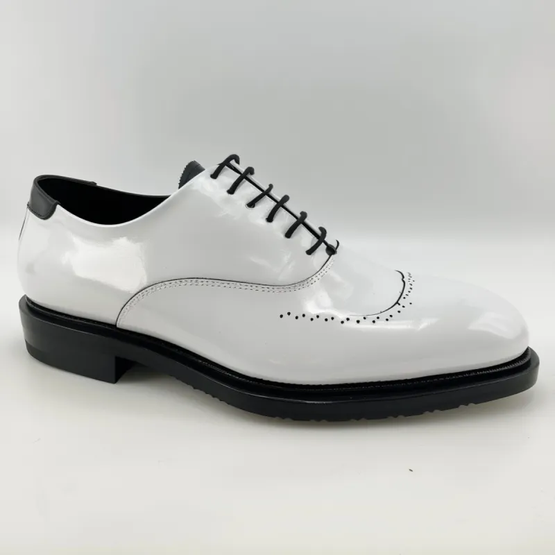 White Oreste Oxford Shoes sold by Costoso Italiano