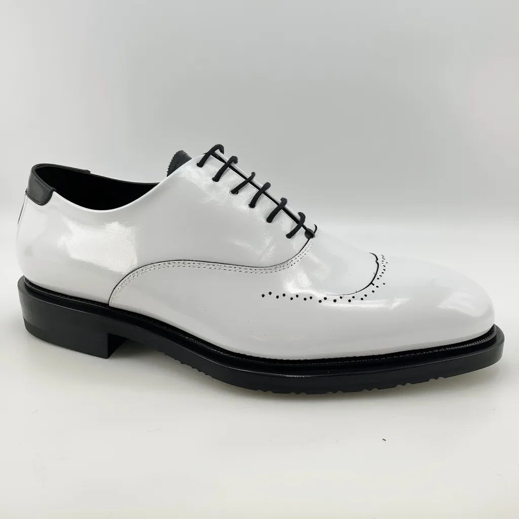 White Oreste Oxford Shoes sold by Costoso Italiano