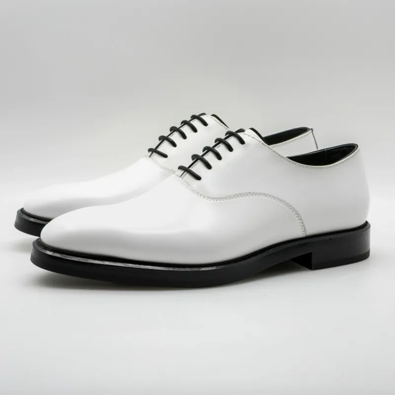 White Onorato Oxford Shoes sold by Costoso Italiano