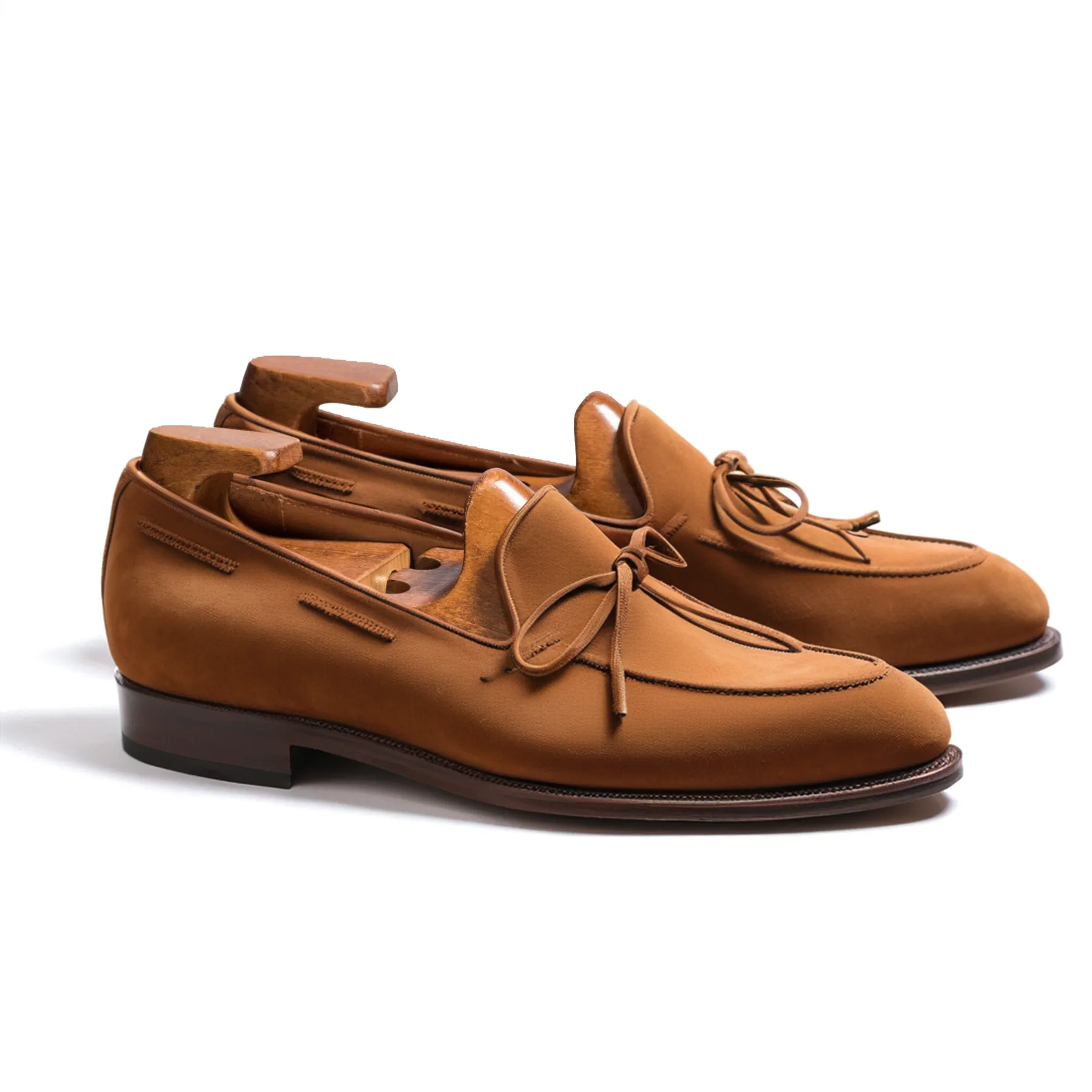 Tan Suede Leather Yukon Loafers sold by Costoso Italiano