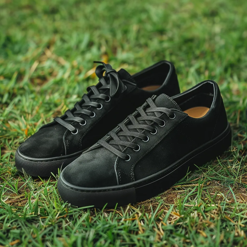 Black Nubuck Leather Fortunato Sneakers sold by Costoso Italiano