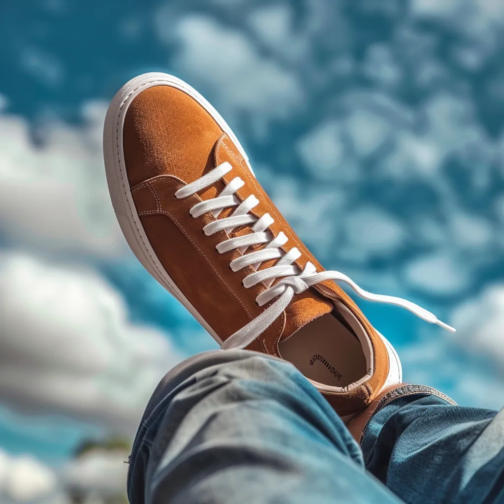 Brown Nubuck Leather Giosuè Sneakers sold by Costoso Italiano