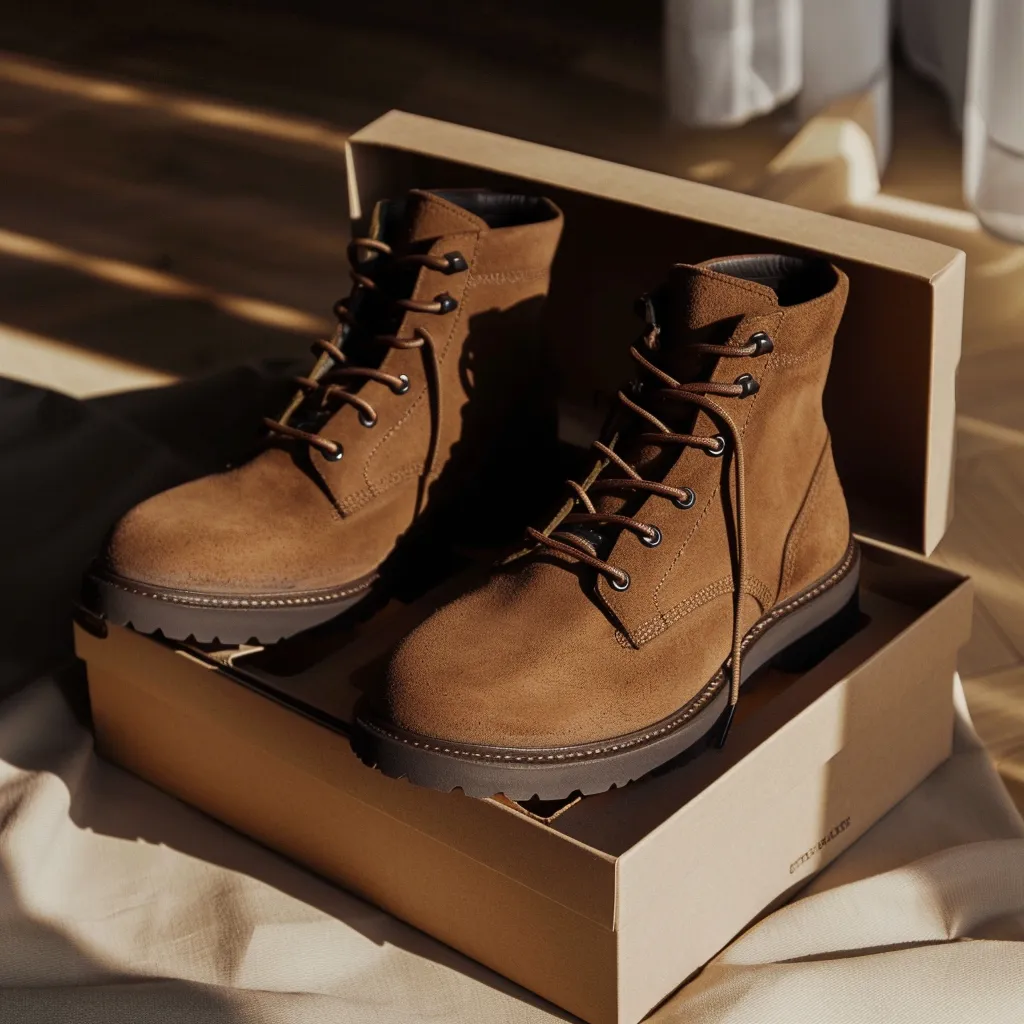 Brown Nubuck Leather Benedetto Combat Boot sold by Costoso Italiano